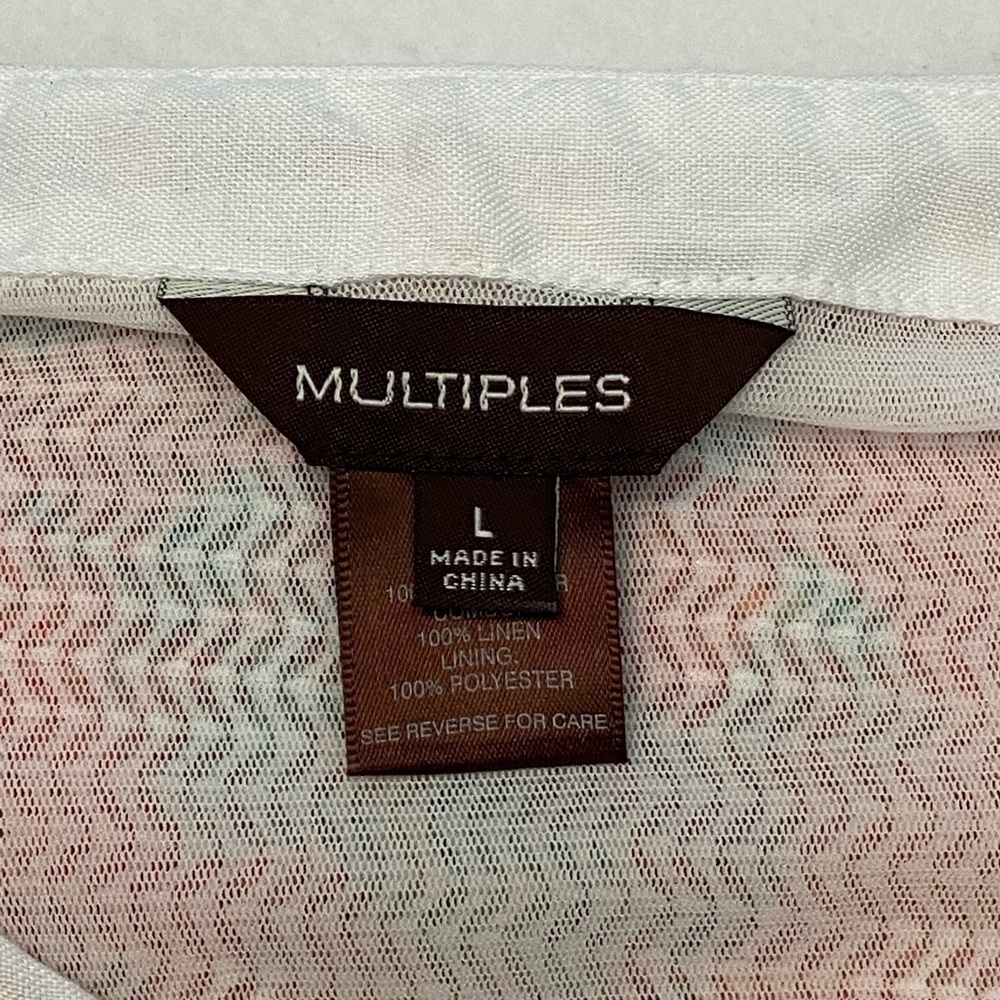 Multiples Multicolored Shirt/Light Jacket Size L - image 4